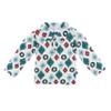 KicKee Pants Little Boys Holiday Long Sleeve Polo - Natural Vintage Ornaments, 4T view 1