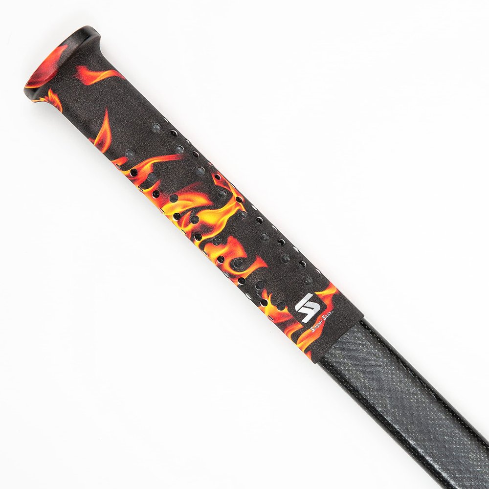 SNIPER SKIN ICT Hockey Grip, Fits Adult and Kids Sticks, Easy Install, Durable, Better Than Hockey Tape, Ideal Team Swag, Tacked Feel - Inferno II