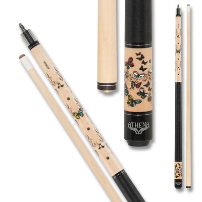 Athena Butterfly and Vine ATH45 Pool Cue, 18oz