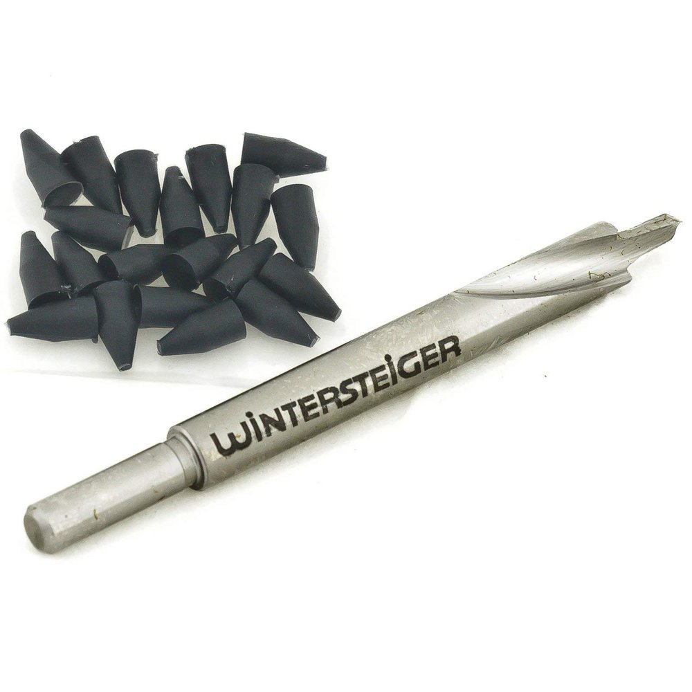 Binding Mount Drill Bit (3.6mm x 7.5mm) - Binding Mounting Drill Bits, Accessories to Set Bindings on Skis, Includes 25 Binding Hole Plugs to Close Open Holes, for All Ski Bindings