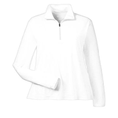 AquaGuard Women's TM36-TT31W-Zone Performance Quarter-Zip, White, Large