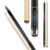 Action Classic Billiards Pool Cue Stick - 13mm 7-Layered Tip, 29" Hard Rock Maple Wood Shaft with 10-12" Taper - Black w/Multi-Colored Points - 19oz view 1