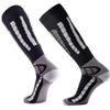 Pure Athlete Ski Socks Warm Merino Wool - Best Lightweight Thin Ski Snowboard Sock Women Men (1 Pair - Black/Grey, Large-X-Large) view 1