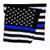 MWS 3 x 5 Police Thin Blue Line American Flag (Pole Sleeve) Nylon Embroidered Sewn view 2