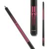 Action Impact - Billiards Pool Cue Stick - Black and Pink Matte - 20oz view 2