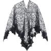 Adult Black Spider Web Seethrough Poncho - One Size (Pack of 1) - Elegant, Extraordinary and Stylish, Occasions view 1