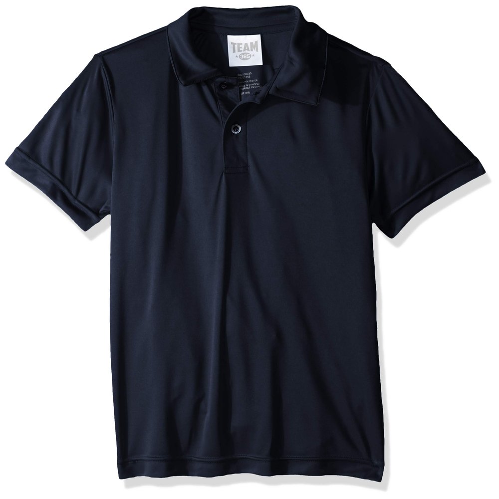 AquaGuard Boys' Big TM36-TT51Y-Zone Performance Polo, Sport Dark Navy, Medium