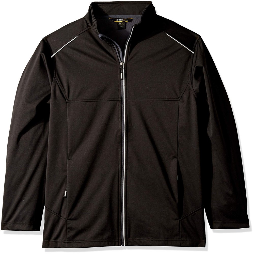 Ashe City Men's Techno Lite Three-Layer Knit Tech-Shell, Carbon, M