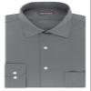 Van Heusen Men's Dress Shirts Fitted Lux Sateen Stretch Solid Spread Collar Shirt, Grey, 16" Neck 36"-37" Sleeve view 3