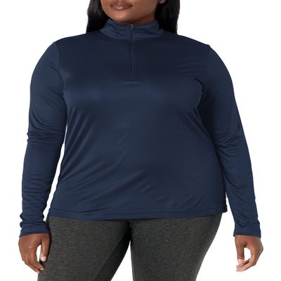 AquaGuard Women's TM36-TT31W-Zone Performance Quarter-Zip, Sport Dark Navy, Large