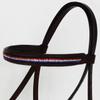 CHALLENGER Horse English Leather Bridle Reins Tack Bling Black COB 803S39-C view 3
