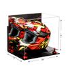 Better Display Cases Acrylic Motorcycle Motocross or Racing Helmet Display Case with Mirror, Wall Mount and Red Risers (A024-RR) view 2