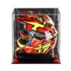 Better Display Cases Acrylic Motorcycle Motocross or Racing Helmet Display Case with Mirror, Wall Mount and Red Risers (A024-RR) view 3
