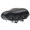 UNISTRENGH Sprung Vintage Bike Saddle, Comfy Wide Saddle Comfortable Bicycle Seat Foam Padded Cushion for Men Women Brown (Black) view 1