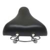 UNISTRENGH Sprung Vintage Bike Saddle, Comfy Wide Saddle Comfortable Bicycle Seat Foam Padded Cushion for Men Women Brown (Black) view 4