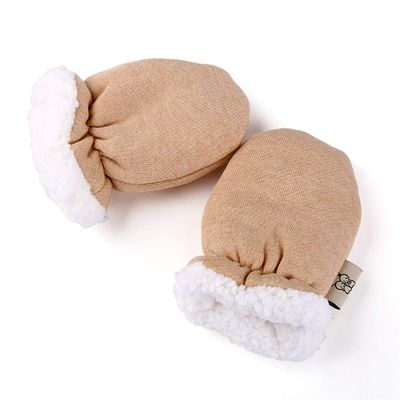 Cntqiang Winter Thicken Warm Fleece Gloves Infant Newborn Baby Boys Girls Face Anti Grasping Mittens for 0-12 Months