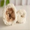 Cntqiang Winter Thicken Warm Fleece Gloves Infant Newborn Baby Boys Girls Face Anti Grasping Mittens for 0-12 Months view 3