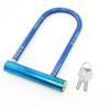 Aexit Bicycle Bike Bike Locks Security Teal Blue Plastic Coated Metal U Lock w U-Locks 2 Keys view 1
