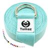 Tumaz Yoga Strap/Stretch Bands [15+ Colors, 6/8/10 Feet Options] with Extra Safe Adjustable D-Ring Buckle, Durable and Comfy Delicate Texture - Best for Daily Stretching, Physical Therapy, Fitness view 1