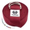 Tumaz Yoga Strap/Stretch Bands [15+ Colors, 6/8/10 Feet Options] with Extra Safe Adjustable D-Ring Buckle, Durable and Comfy Delicate Texture - Best for Daily Stretching, Physical Therapy, Fitness view 1
