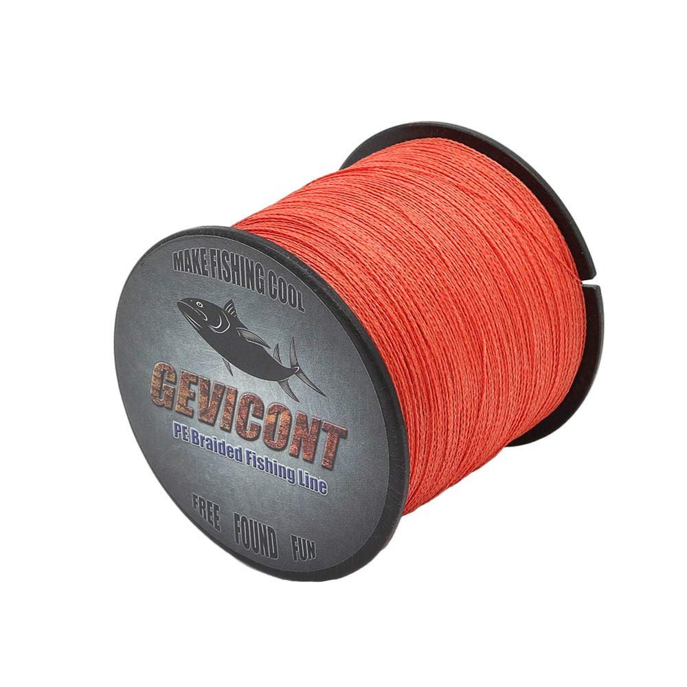 GEVICONT Braided Lines Smoother and Rounder Incredible Superline PE 4 Strands 2000m/2187yd 10lb to 100lb Multiple Colors Available for Trout Fishing