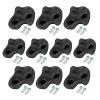 Rock Climbing Holds, 10Pcs Durable Plastic with Mounting Screws, Kids Climbing Holds, Black Color for Children Home Playrooms Schools and Daycares view 1