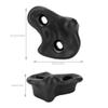 Rock Climbing Holds, 10Pcs Durable Plastic with Mounting Screws, Kids Climbing Holds, Black Color for Children Home Playrooms Schools and Daycares view 3