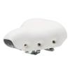 UNISTRENGH Sprung Vintage Bike Saddle, Comfy Wide Saddle Comfortable Bicycle Seat Foam Padded Cushion for Men Women, White view 1