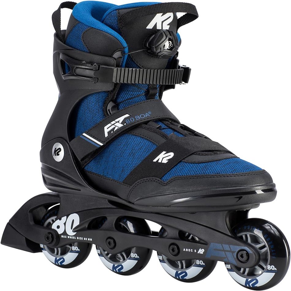 K2 Skate Mens F.I.T.80 Boa Inline Skates, 10.5