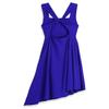 ACSUSS Kids Girls Wide Straps Asymmetric Ballet Dance Wear Gymnastics Leotard Tutu Dress Blue 4 Years view 4