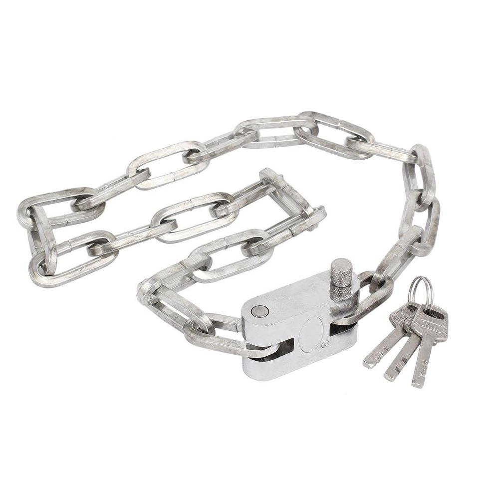 Aexit Cycling Bike Bike Locks Bicycle Security Chain Lock Padlock 90cm Length U-Locks w Keys