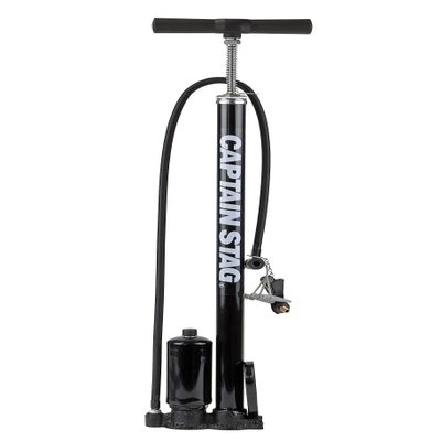 Captain Stag Y-3142 Inflating SG Iron, Tank Included, Compatible with English and Schrader Valves (Black)