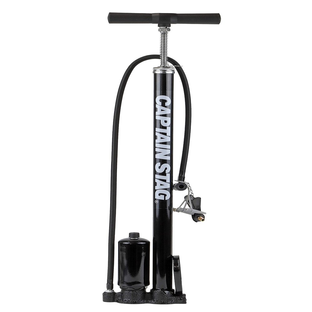 Captain Stag Y-3142 Inflating SG Iron, Tank Included, Compatible with English and Schrader Valves (Black)
