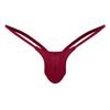 ACSUSS Men's Grape Smugglers Micro Bulge Pouch Thongs V-String Bikini Briefs Underwear Wine Red M view 2