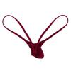 ACSUSS Men's Grape Smugglers Micro Bulge Pouch Thongs V-String Bikini Briefs Underwear Wine Red M view 4