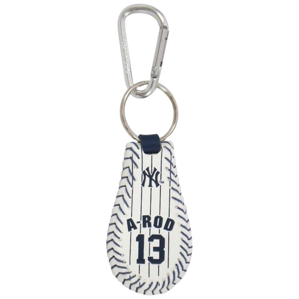 Gamewear MLB New York Yankees KeychainBaseball Pinstripe Alex Rodriguez, Baseball Pinstripe Alex Rodriguez, One Size