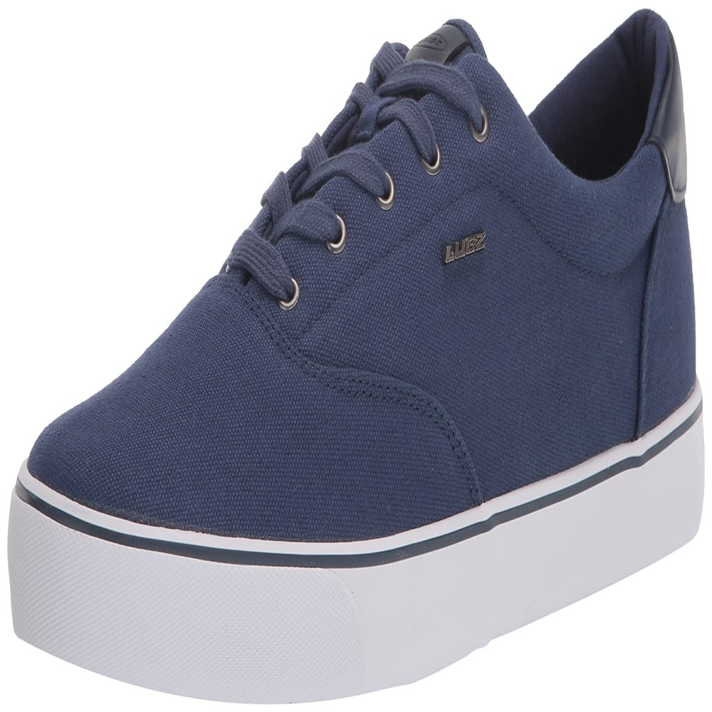 Lugz Men's Flip Shoe, Navy/White, 8 D US