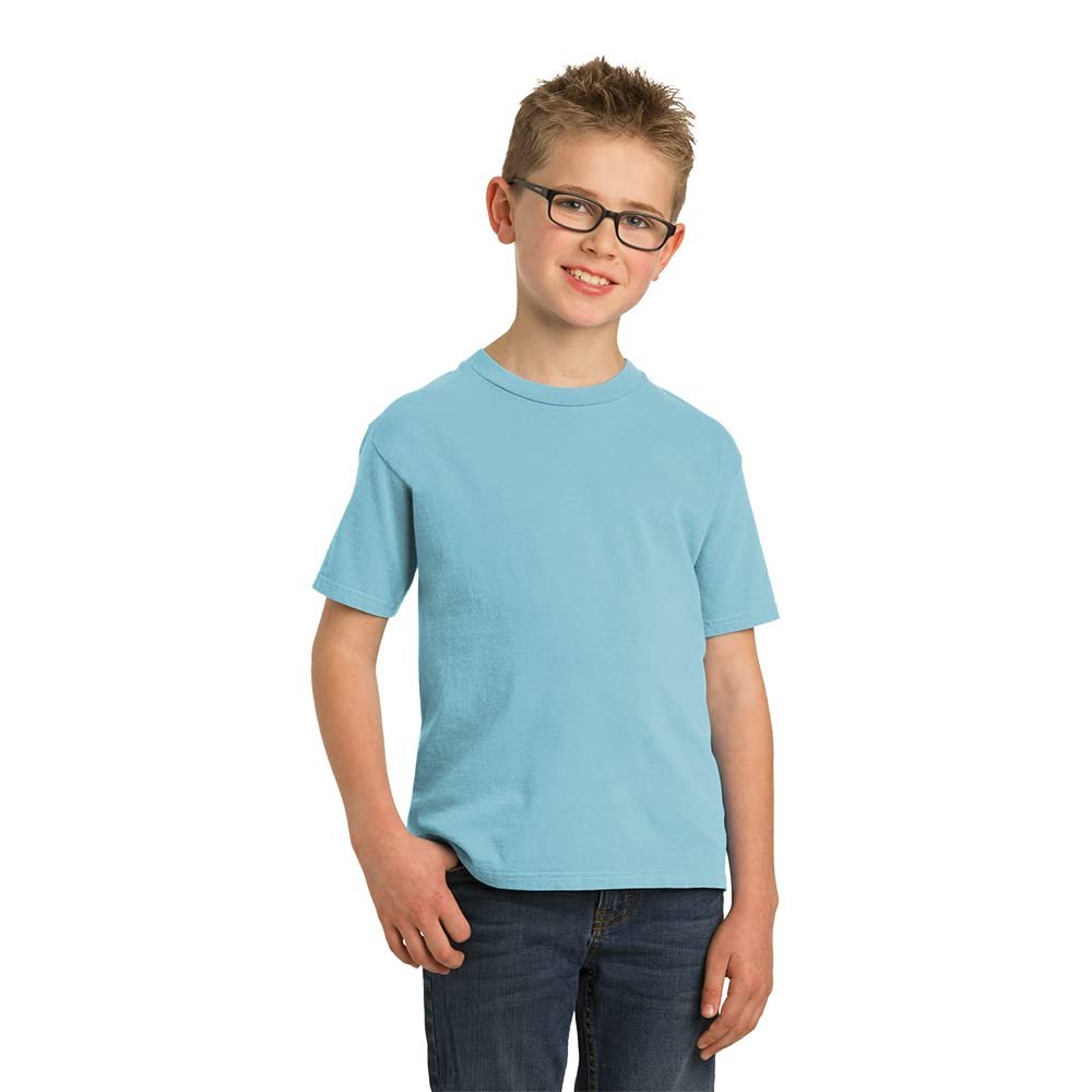 Port & Company Youth Beach Wash Garment-Dyed Tee S Mist