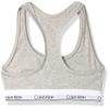 Calvin Klein Kids Girls' Modern Cotton Racerback Bralette, Heather Grey, Large view 3