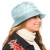 Adjustable Waterproof Bucket Rain Hat in Nylon, Easy to fold (Indigo Blue) view 1