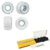 Ricta Skateboard Wheels with Hybrid Ceramic Bearings 52mm 78A Clouds White/Blue view 1