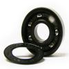 Ricta Skateboard Wheels with Hybrid Ceramic Bearings 52mm 92A Clouds White/Black view 3