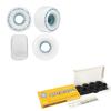 Ricta Skateboard Wheels with Hybrid Ceramic Bearings 54mm 78A Clouds White/Blue view 1