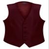 Gioberti Men's Formal Suit Vest Fit for Business or Casual Dress, Burgundy, 3X-Large view 1