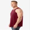 KingSize Men's Big & Tall Shrink-Less Lightweight Tank - 5XL, Heather Grey view 2