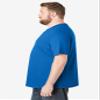 KingSize Men's Big & Tall Shrink-Less Lightweight Crewneck T-Shirt - 2XL, Royal Blue view 4