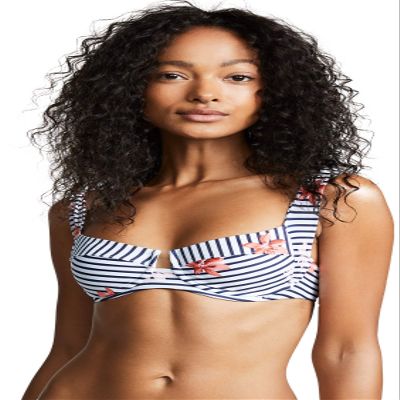 LSpace Women's Lotus Land Floral Classic Bikini Top Floral Bay S