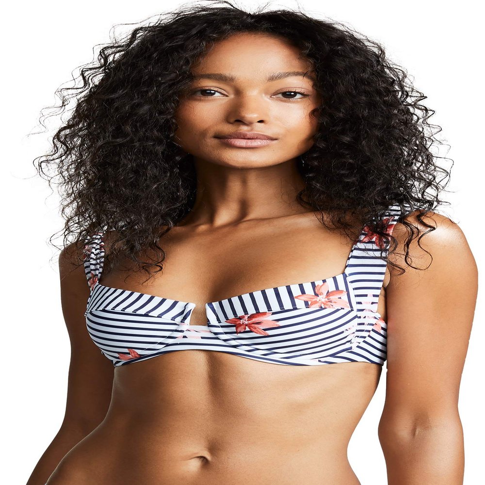 LSpace Women's Lotus Land Floral Classic Bikini Top Floral Bay S