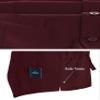 Gioberti Men's Formal Suit Vest Fit for Business or Casual Dress, Burgundy, 5X-Large view 4