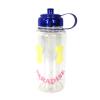Tri-Coastal Design Pineapple Paradise Smile Water Bottle, Reusable BPA Free Plastic Hydration Bottle with Carry Loop view 1